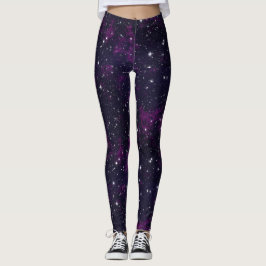 Leggings Púrpura de Galáxia