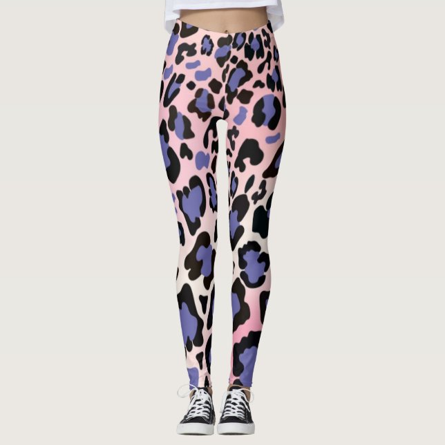 Leggings púrpura para preparação das mulheres - CH (Frente)
