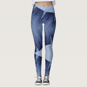 Leggings "Ratti_Creative_Arts" azuis elegantes