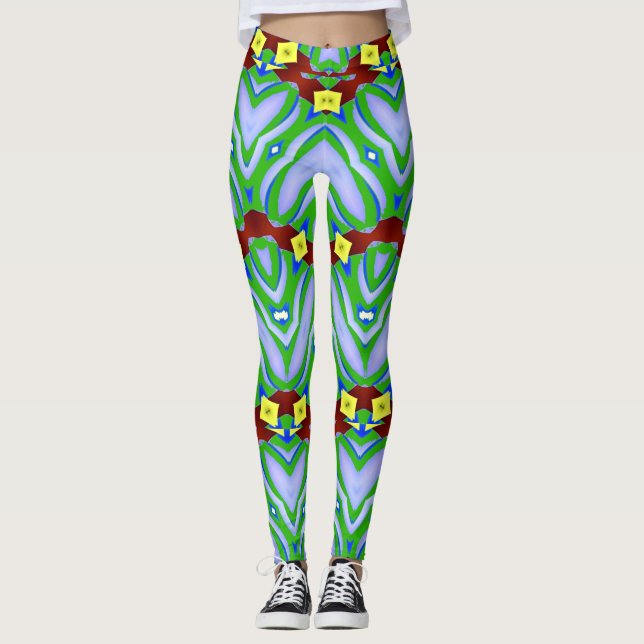 Leggings "Ratti_Creative_Arts" clássicas coloridas (Frente)
