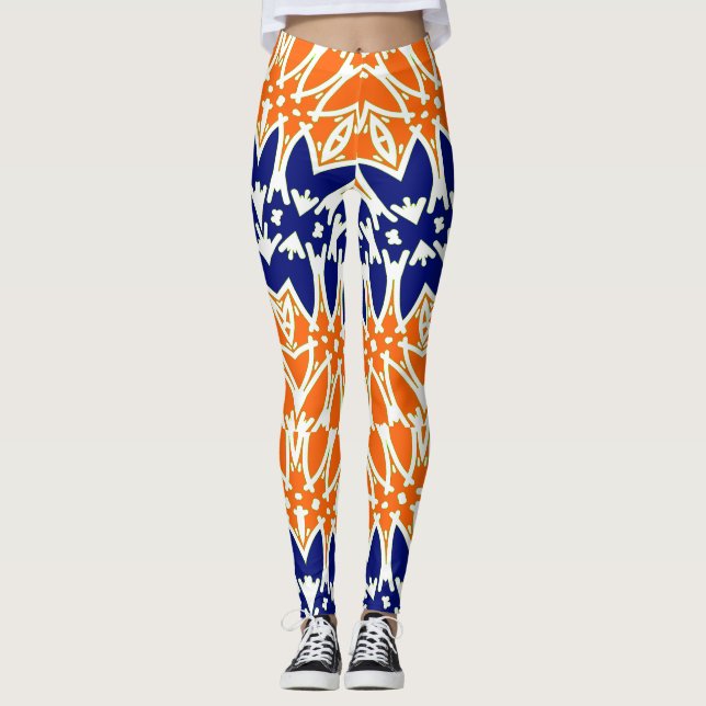 Leggings "Ratti_Creative_Arts" coloridas modernas (Frente)