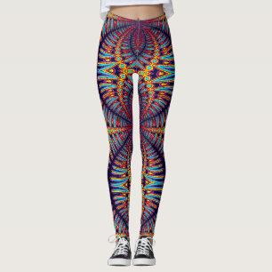 Leggings "Ratti_Creative_Arts" coloridas vibrantes