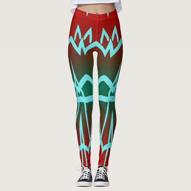 Leggings "Ratti_Creative_Arts" colorido e sem falh (Frente)
