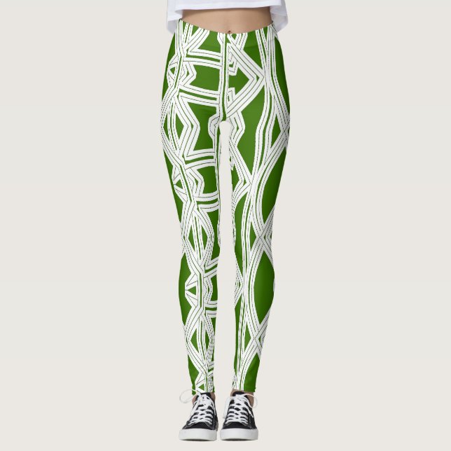 Leggings "Ratti_Creative_Arts" de abstrato (Frente)