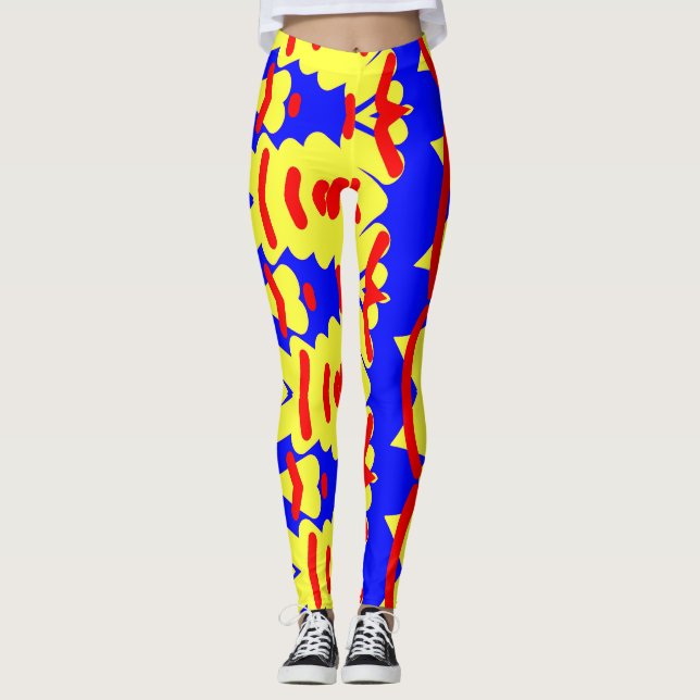 Leggings "Ratti_Creative_Arts" de abstrato multico (Frente)