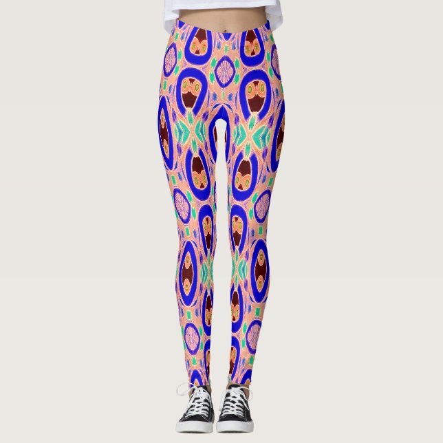 Leggings "Ratti_Creative_Arts" de multicor branca (Frente)