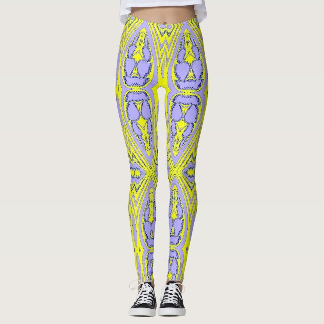 Leggings "Ratti_Creative_Arts" de textura multicol (Frente)