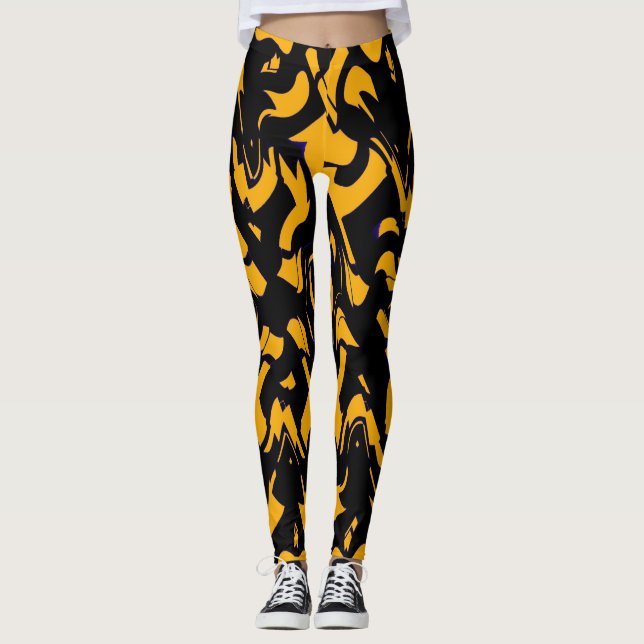 Leggings "Ratti_Creative_Arts" do abstrato de tend (Frente)