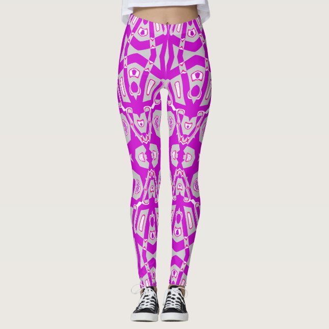 Leggings "Ratti_Creative_Arts" roxas elegantes (Frente)