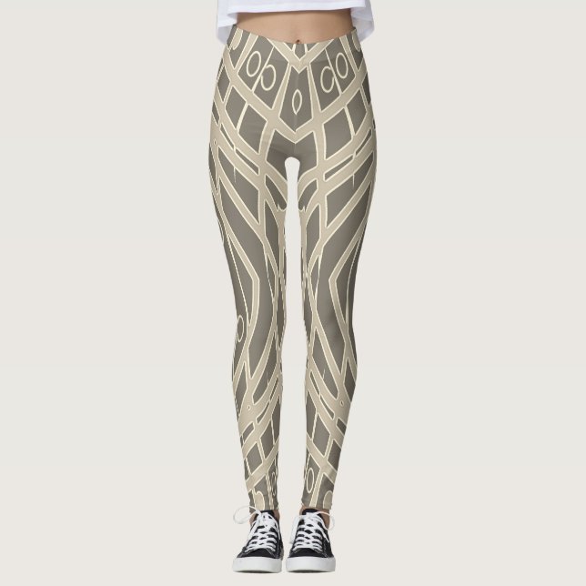 Leggings "Ratti_Creative_Arts" sem descontinuidade (Frente)