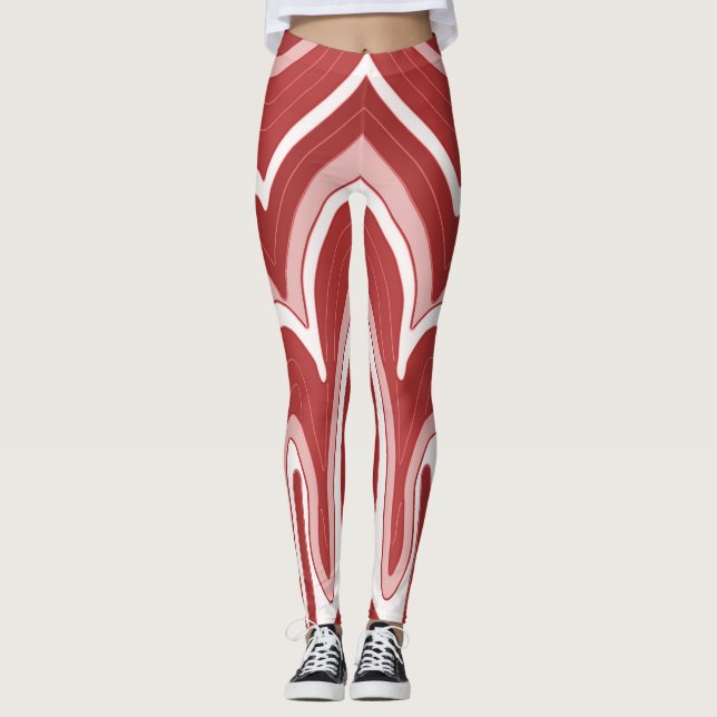 Leggings "Ratti_Creative_Arts" vibrantes modernas (Frente)