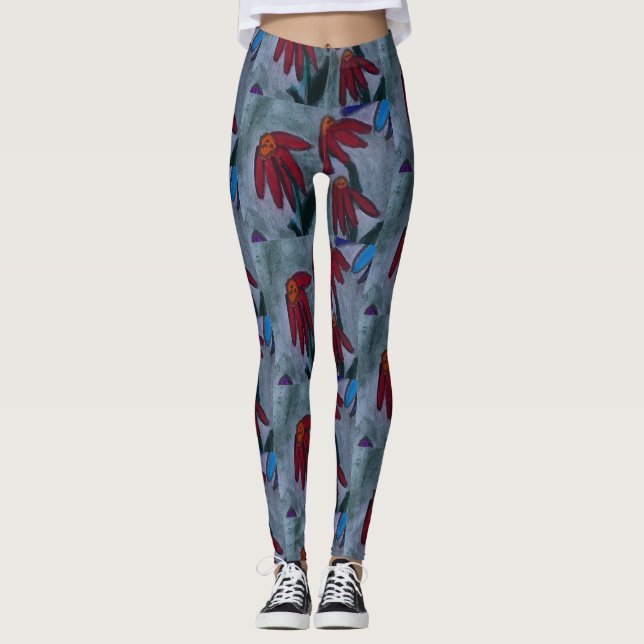 Leggings Red Daisy (Frente)