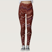 Leggings Red Nonpareil Marbled