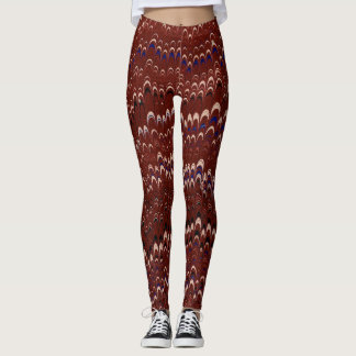 Leggings Red Nonpareil Marbled