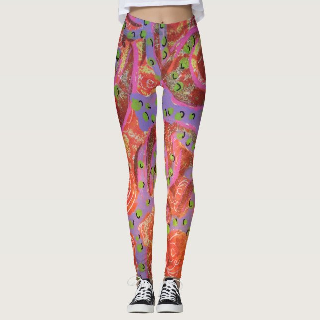 Leggings - Redemoinhos Coloridos (Frente)