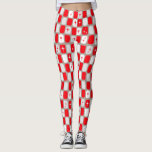 Leggings Retro Red Starbursts<br><div class="desc">Estas Leggings Retro Red and White Starbursts são tão adoráveis quanto a idade espacial que você não conseguirá conter seu entusiasmo. E por que você iria querer? Este meio século de inspiração moderno de 1960 apresenta um fundo de cinza escuro e filas de retângulos perfeitamente imperfeitos em cinzas vermelho, branco...</div>