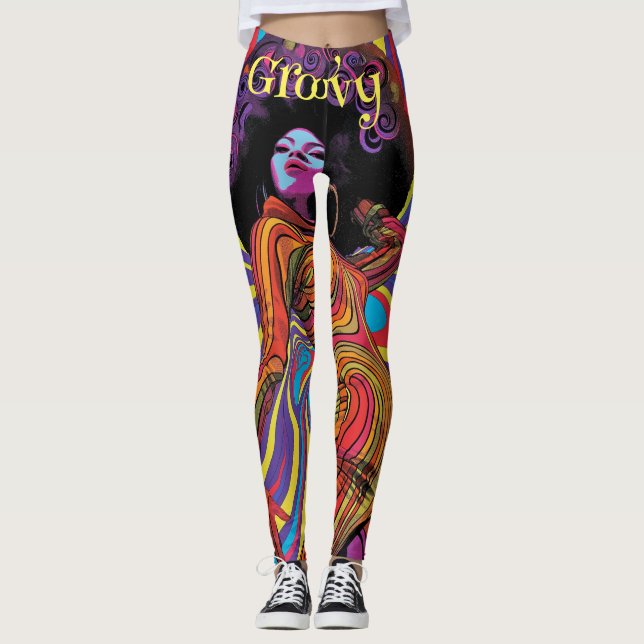 Leggings Retroativas da Groovy (Frente)