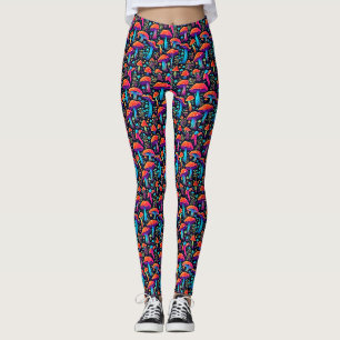 Leggings Retroativas do Groovy MuShroom