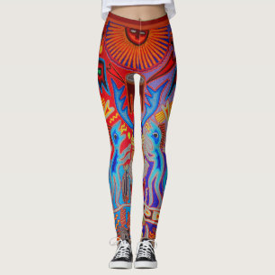 Leggings rituais de Peyote Shaman Southwest