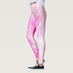 Leggings rosa-quente Pernas cor-de-rosa Mulheres
