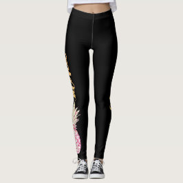 Leggings Rosa Retro Aloha Abacaxi