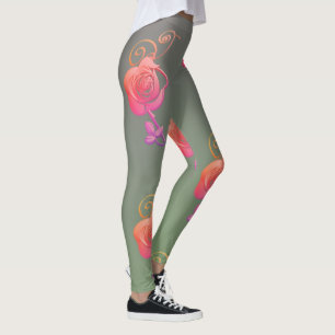 Leggings Rosa Romântica