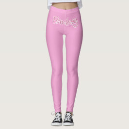 Leggings rosadas de molho e molho