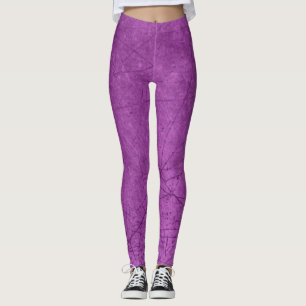 Leggings Roxas com Aparência de Riscado