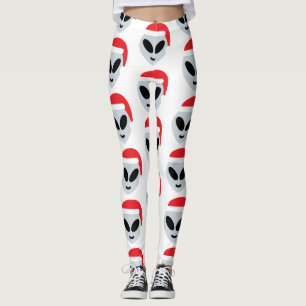 leggings santa claus alienígena emoji