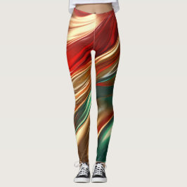 Leggings Satin de Natal - Bonito