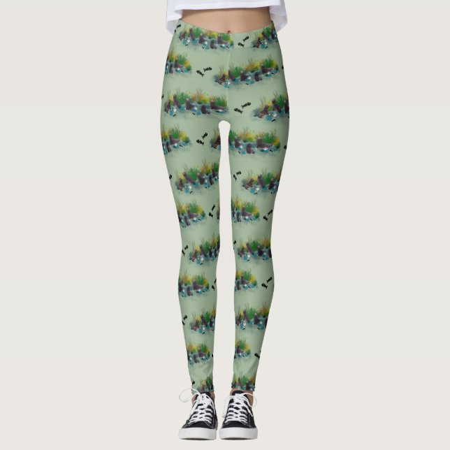 Leggings Seal Pup Party (Verde Claro) (Frente)