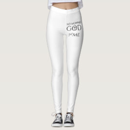 Leggings Sem Preocupações, DEUS Me Tem ✝️ | Inspir