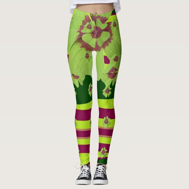Leggings Shamrock da Lucky Charms (Frente)