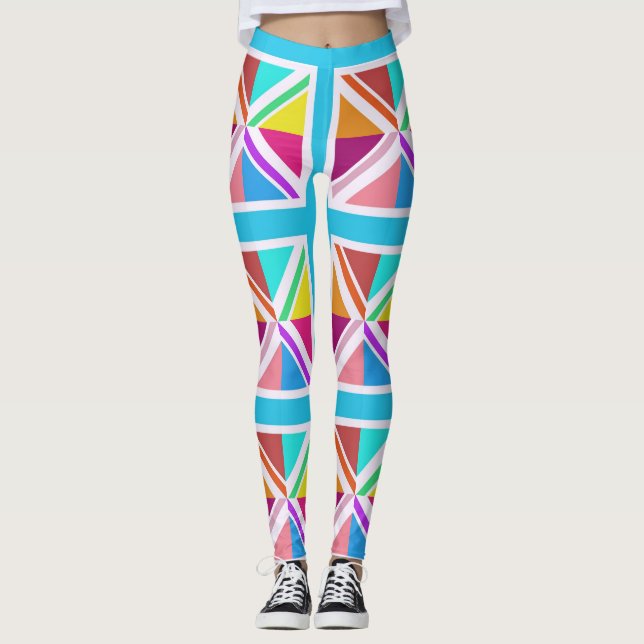 Leggings - Sinalizador de bandeira de União com vá (Frente)