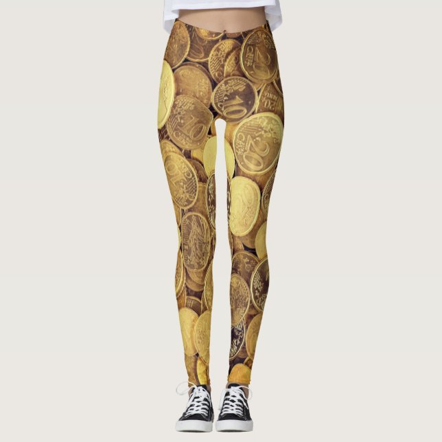 Leggings sobre moedas de euro (Frente)
