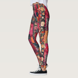 Leggings Splice Kimono
