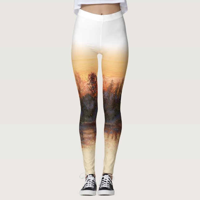Leggings "Sundown on the River" (Frente)