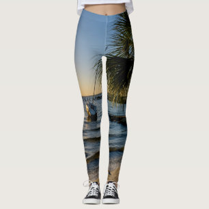 Leggings Sunset da Árvore de Palma da Flórida
