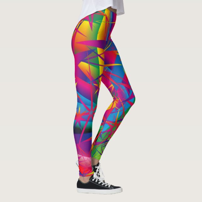Leggings Super Star - Cores Brilhantes - Yoga (Direita)