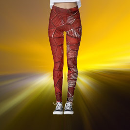 Leggings Texturizadas Crimson Flow