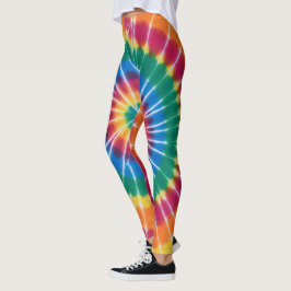 Leggings tie-dye, coloridas vibrantes