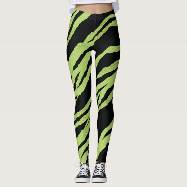Leggings tigre verde (Frente)