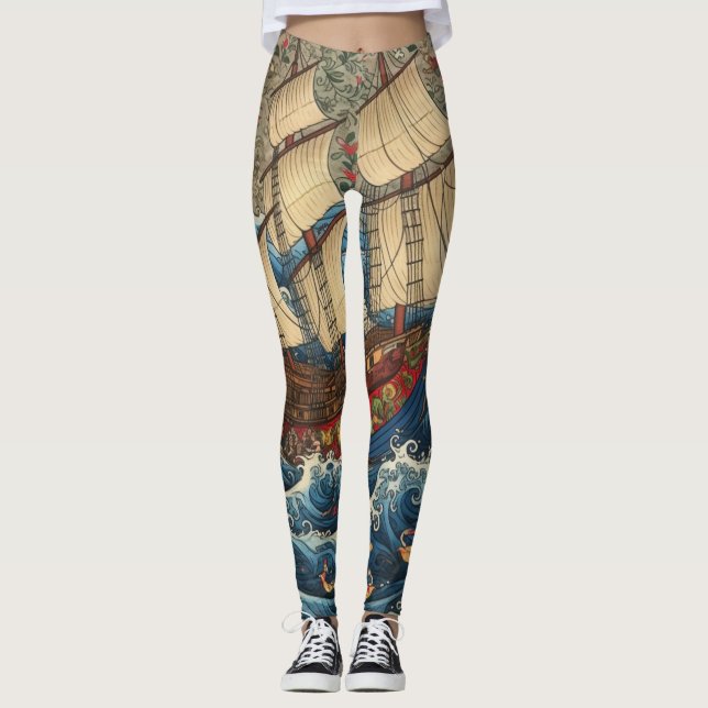 Leggings Tradicionais Belas (Frente)