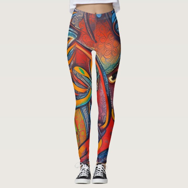 Leggings Tradicionais Belas (Frente)