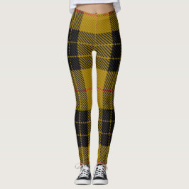 Leggings tradicionais escocesas amarelas do tartan