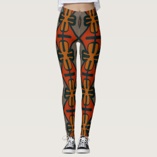 leggings tribais de impressão