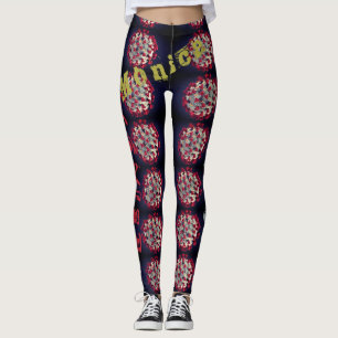 Leggings Tribais de Nome Personalizado