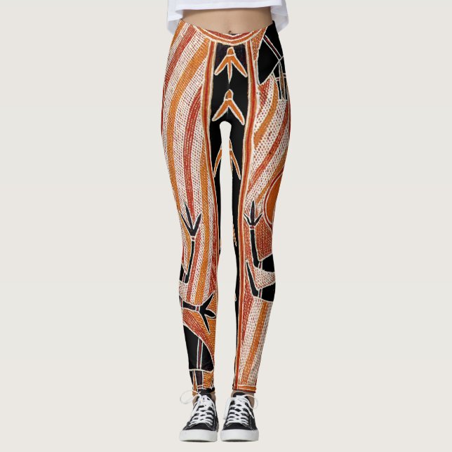 Leggings Tribais Selvagens Maori (Frente)
