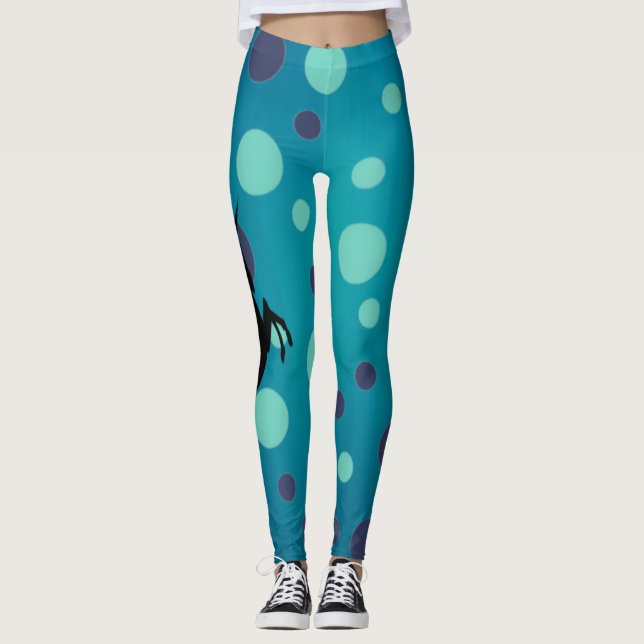 Leggings Unicórnio Azul (Frente)