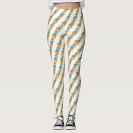 Leggings Verde Amarelo Claro Funky de Abacaxi Deli
